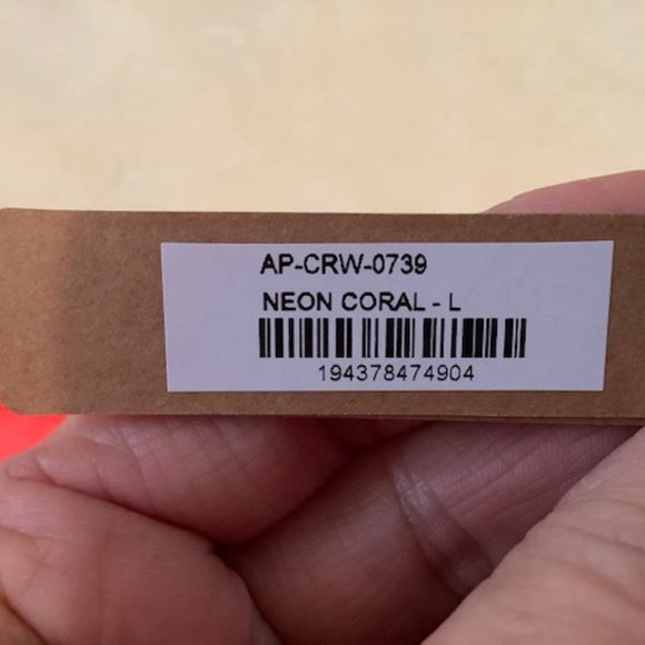 SKIMS Neon Coral Fits Everyone Long Sleeve Bodysuit-NEW - Picture 6 of 6